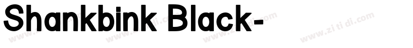 Shankbink Black字体转换